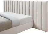 Zavior Wall Upholstered Bed with Vertical Channel Design thumbnail 4