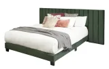 Zavior Wall Upholstered Bed with Vertical Channel Design thumbnail 8