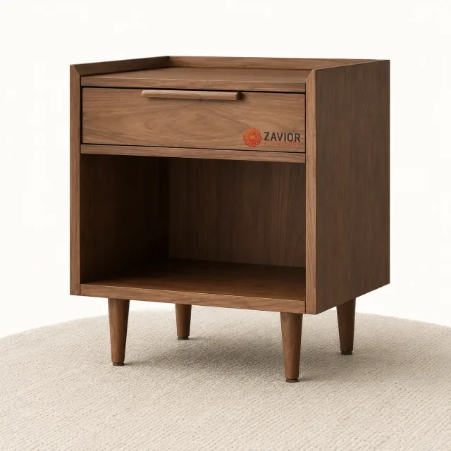 Zavior Tate Single Drawer Nightstand
