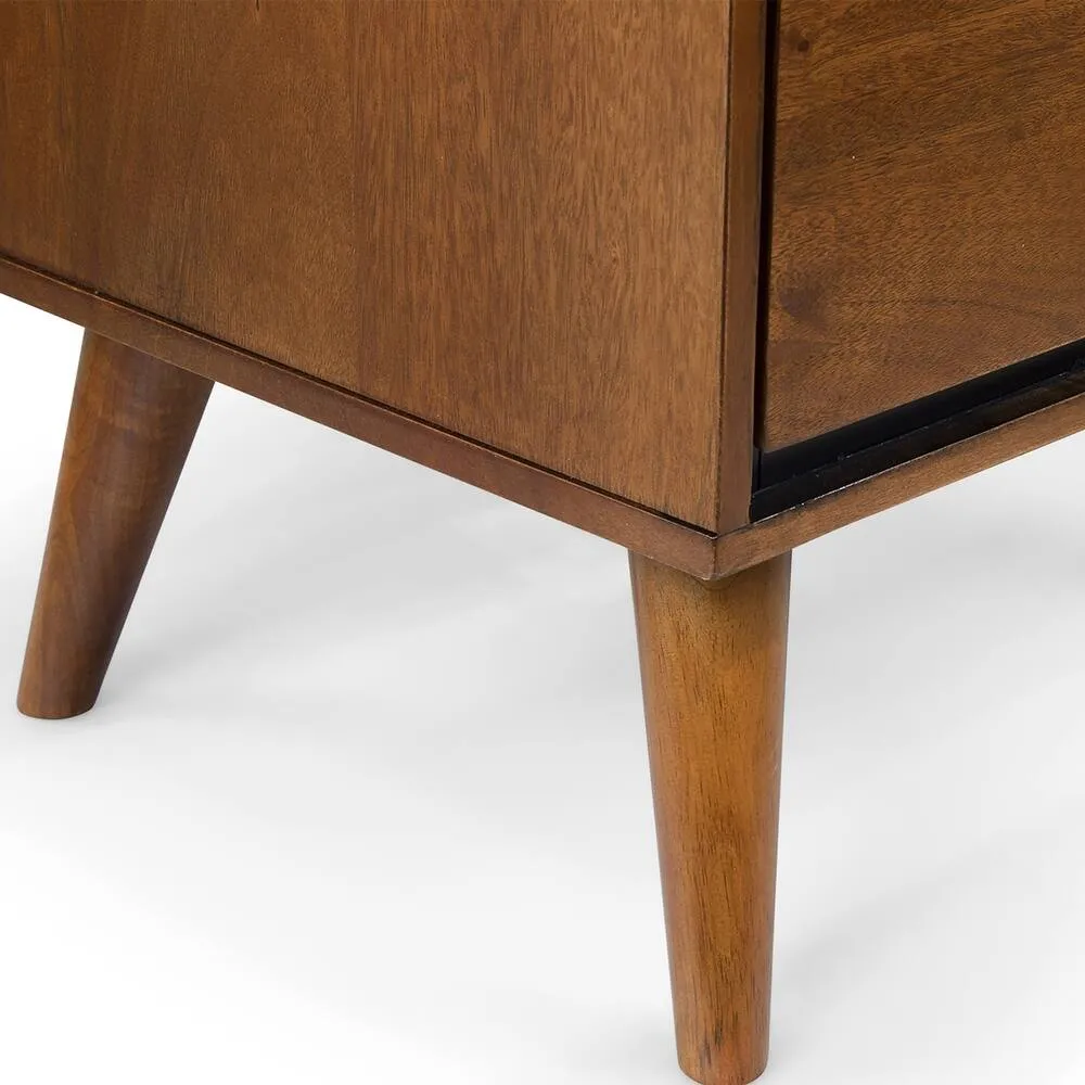 Zavior Fopp Mid-Century Modern Oak Bedroom Set