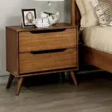 Zavior Fopp Mid-Century Modern Oak Bedroom Set thumbnail 3