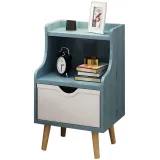 Zavior Mini Wooden Open Shelve Night Stand thumbnail 3