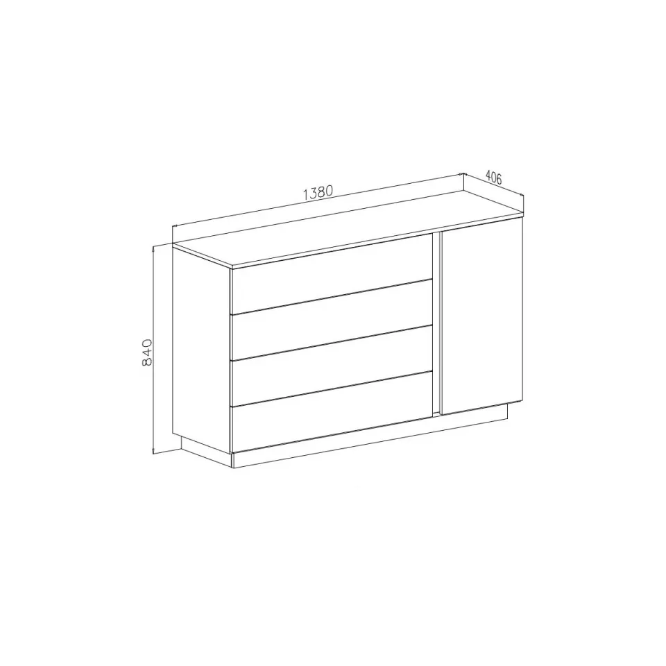 Zavior Modern Organizer Chest of Drawers Cabinet - product image 6