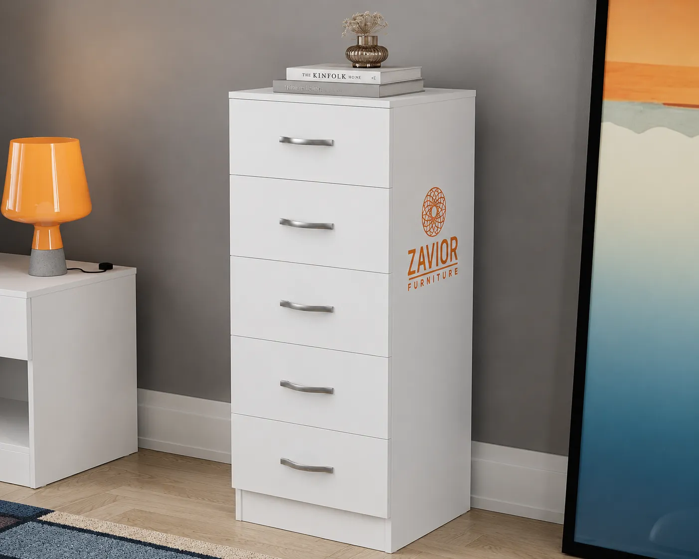 Zavior Modern 5 Drawer Chest