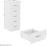 Zavior Modern 5 Drawer Chest thumbnail 8