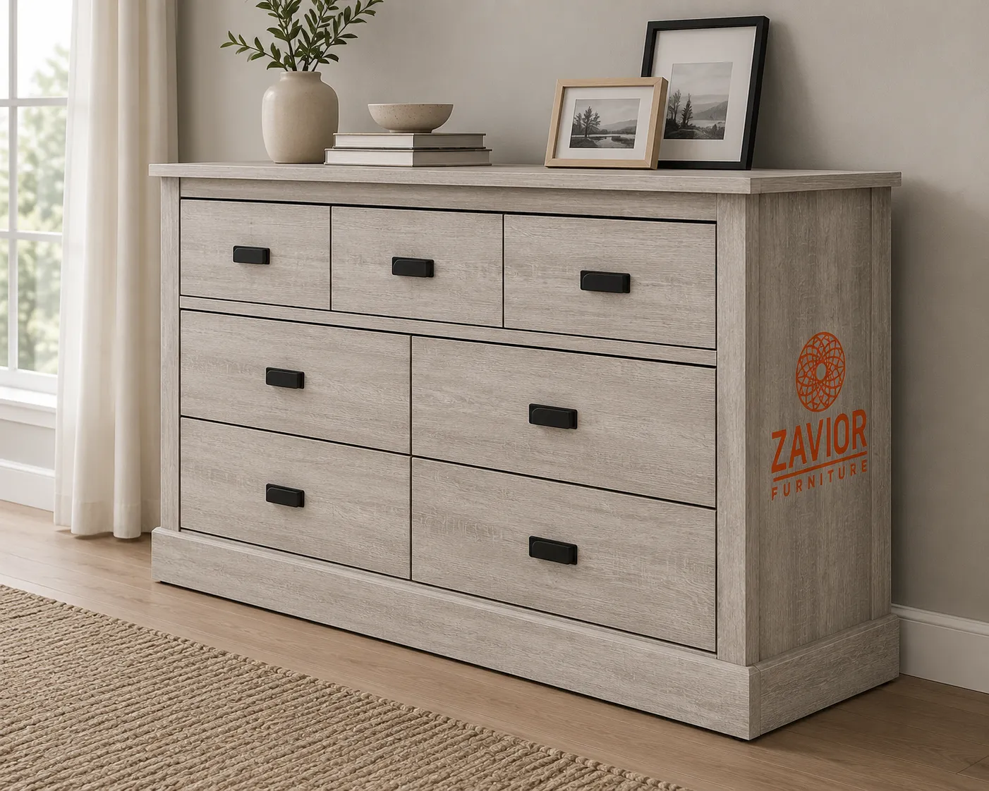 Zavior Bristol 3+4 Drawer Chest of Drawers