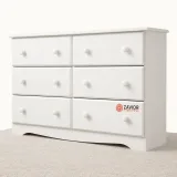 Zavior Solid Plywood 6-Drawer Double Dresser thumbnail 1