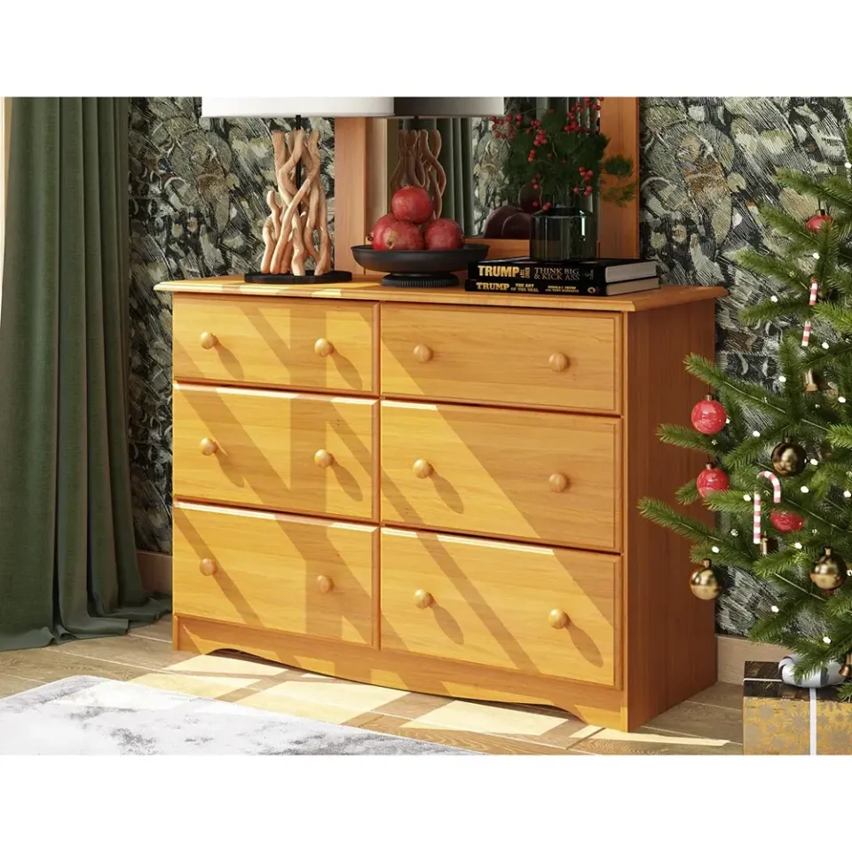 Zavior Solid Plywood 6-Drawer Double Dresser - product image 1
