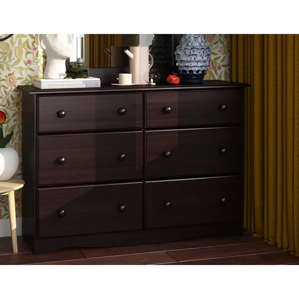 Zavior Solid Plywood 6-Drawer Double Dresser - product image 1