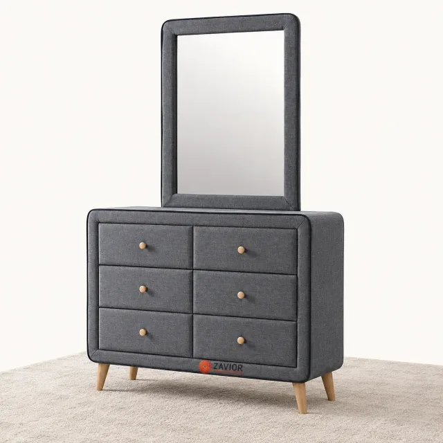 Zavior 6 Drawer Dressing Table