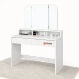 Zavior Modern Vanity Makeup Table with Mirror thumbnail 1