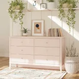 Zavior Soderville 6 Drawer Dresser in Pink thumbnail 6