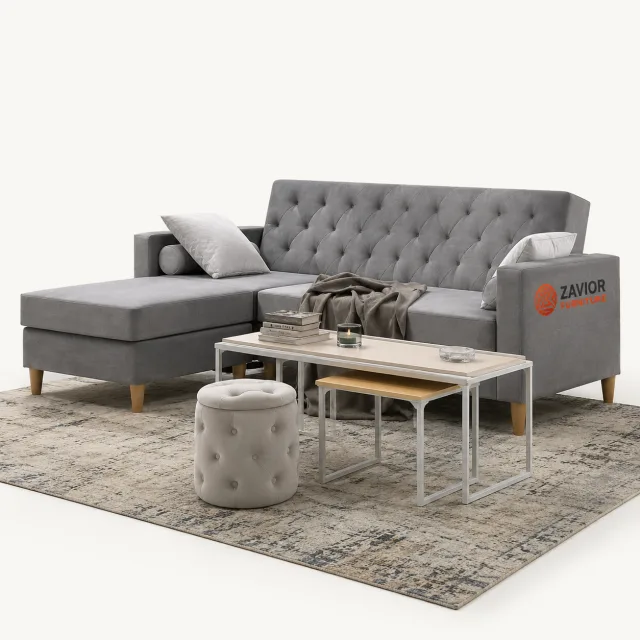 Zavior Furniture 2Piece Corner Sofa Chaise – furniture