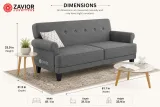 Kinsley Upholstered Couch – furniture thumbnail 2