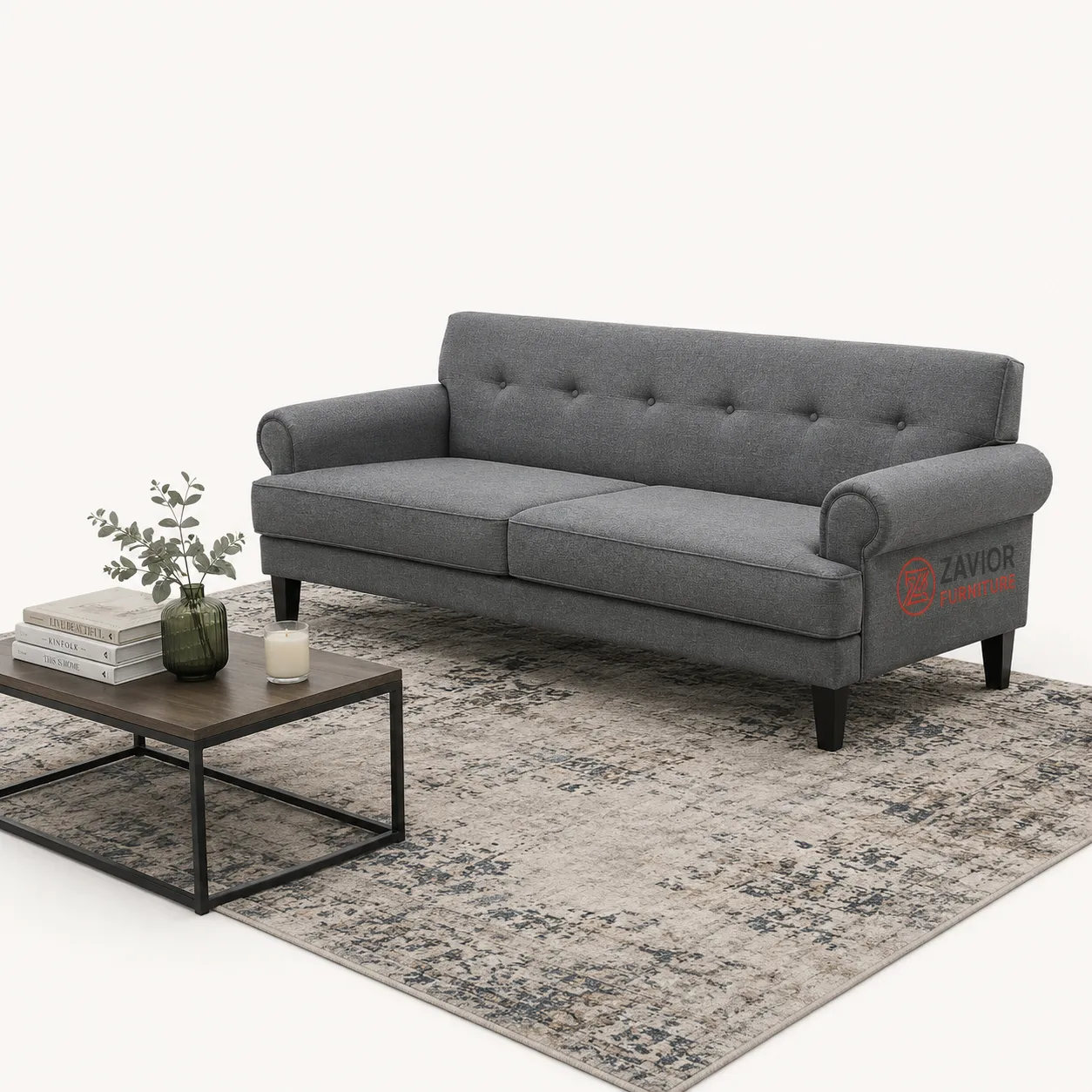 Kinsley Upholstered Couch – furniture