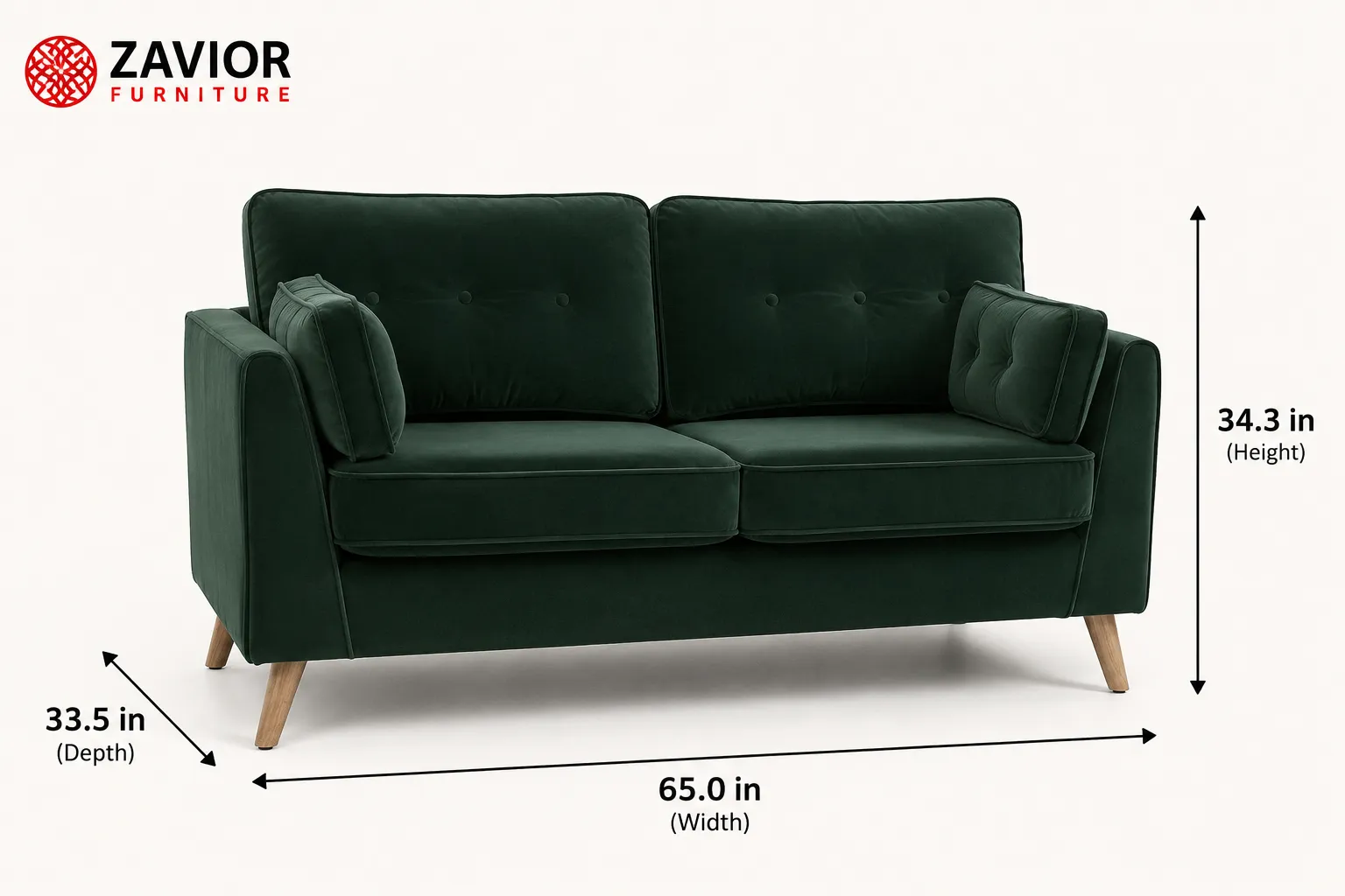 Zavior Furniture Clem Upholstered Sofa – furniture