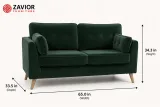 Zavior Furniture Clem Upholstered Sofa – furniture thumbnail 2