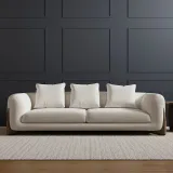 Solid Wood Leg Contemporary Sofa thumbnail 1