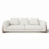 Solid Wood Leg Contemporary Sofa thumbnail 3