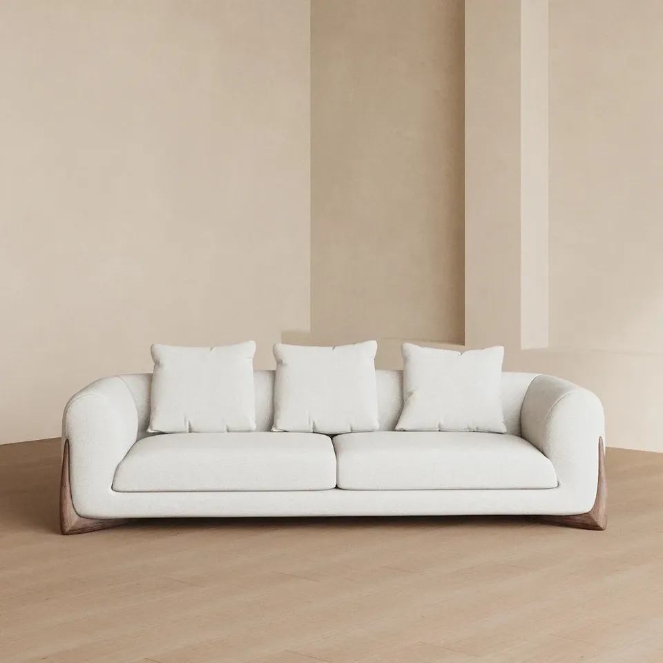 Solid Wood Leg Contemporary Sofa - product image 2