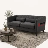 Velvet 3 Seater Sofa Zavior Furniture – furniture thumbnail 1