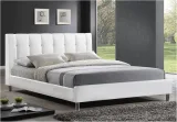 Zavior Faux Leather Bed with Crystal Button Tufted Headboard thumbnail 4