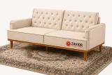 Chanin Velvet Rolled Arm Chesterfield Sofa – furniture thumbnail 1