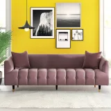 Dagenham Velvet Round Arm Sofa – furniture thumbnail 3