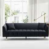 Dagenham Velvet Round Arm Sofa – furniture thumbnail 5