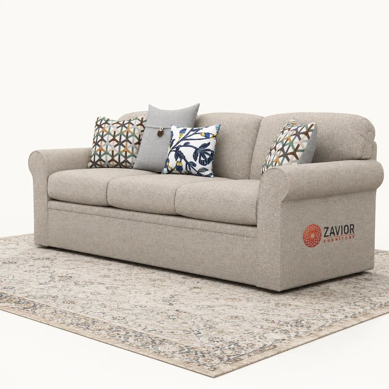 Aadhya Rolled Arm Sofa – furniture