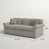 Aadhya Rolled Arm Sofa – furniture thumbnail 6