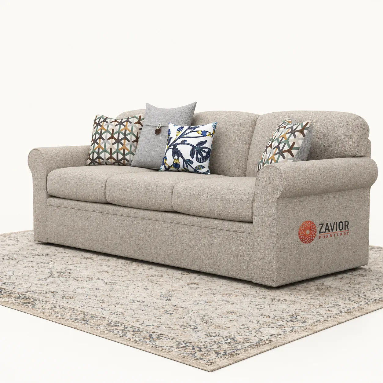 Aadhya Rolled Arm Sofa – furniture - product image 1