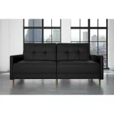 Benitez Twin Faux Leather Tufted Back Sofa – furniture thumbnail 4