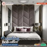 Sheron Wall Panels Bed – Luxurious Upholstered Wall Panels for Ultimate Comfort – furniture thumbnail 1