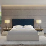 Cross Lines Tufted Wall Panel Headboard Bed – Luxurious Upholstery for Customizable Wall Design – furniture thumbnail 5