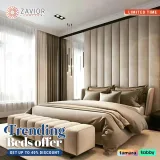 Channel Tufted Wall Panel Headboard Bed – Customizable Elegance for Any Space – furniture