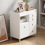 Storage Dresser Chest with Changing Station for Infant Kids Bedroom in White – Organize Your Baby’s Nursery in Dubai – furniture thumbnail 2