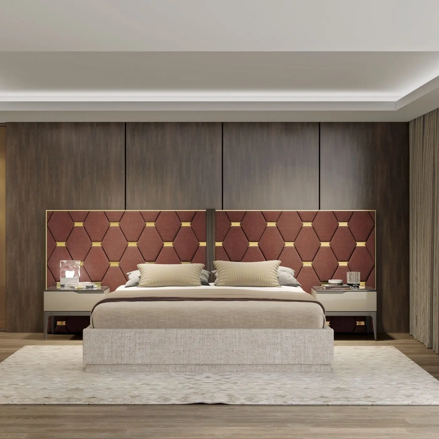 Mebi Bed Dubai – Elegant Upholstered Bed with Custom Finishes – furniture