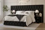 Zavior Velvet Bedroom Set with Tufted Platform Bed and Nightstands thumbnail 4