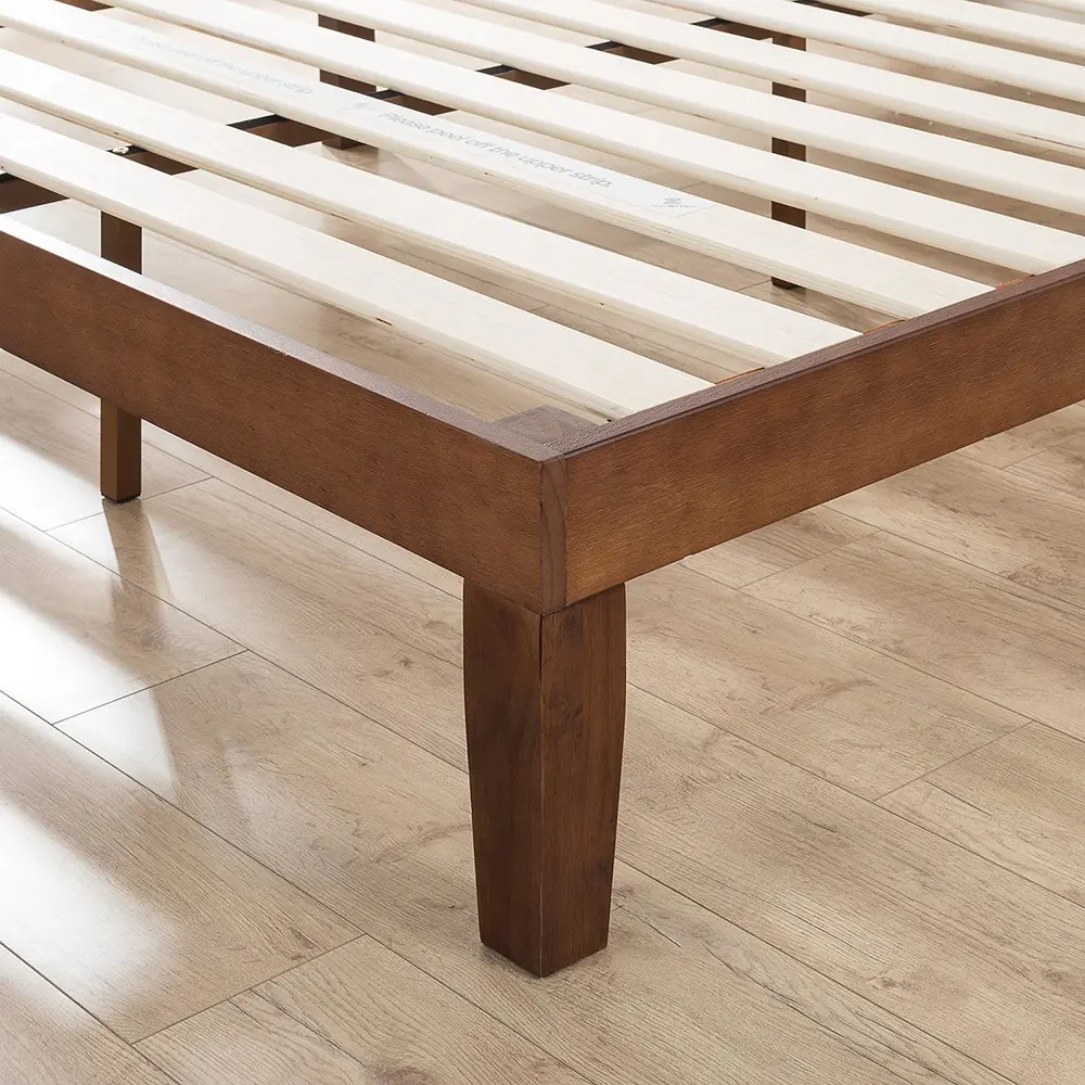Espresso Solid Wood Plat Form Bed – furniture
