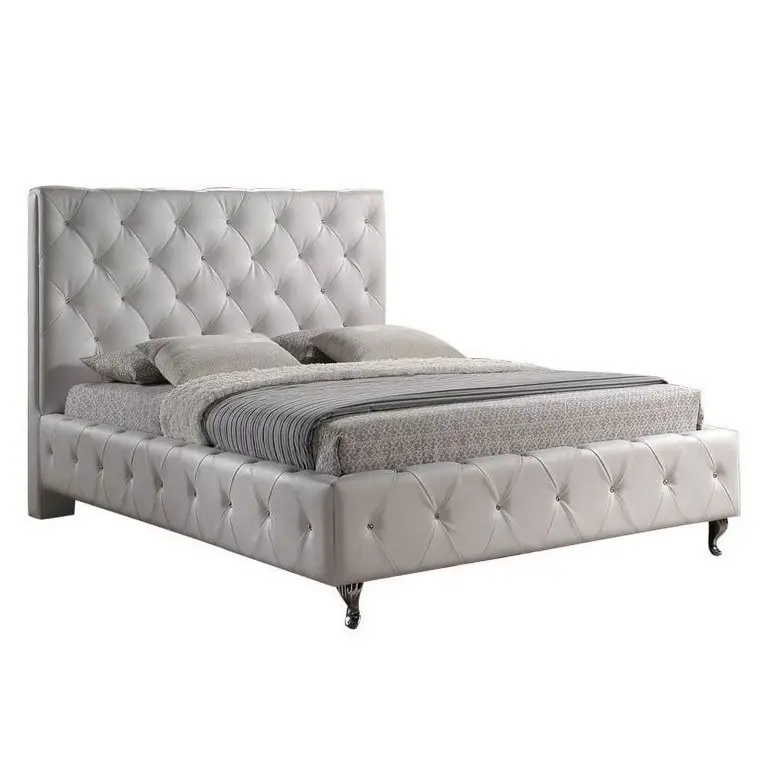 Tufted Low Profile Bed – furniture