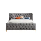 Tufted Low Profile Bed – furniture thumbnail 5