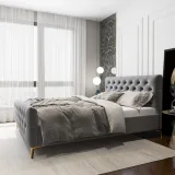Tufted Low Profile Bed – furniture thumbnail 6