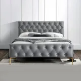 Tufted Low Profile Bed – furniture thumbnail 1