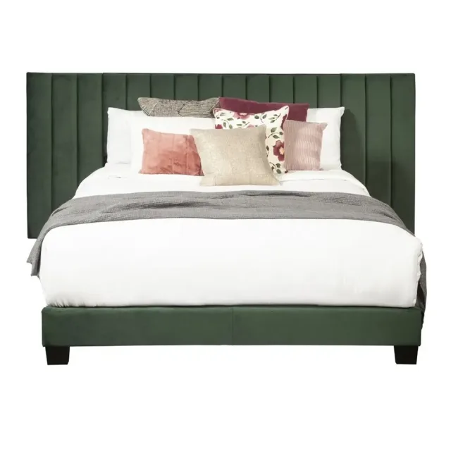 Box Channeled Wall Upholstered Bed – furniture