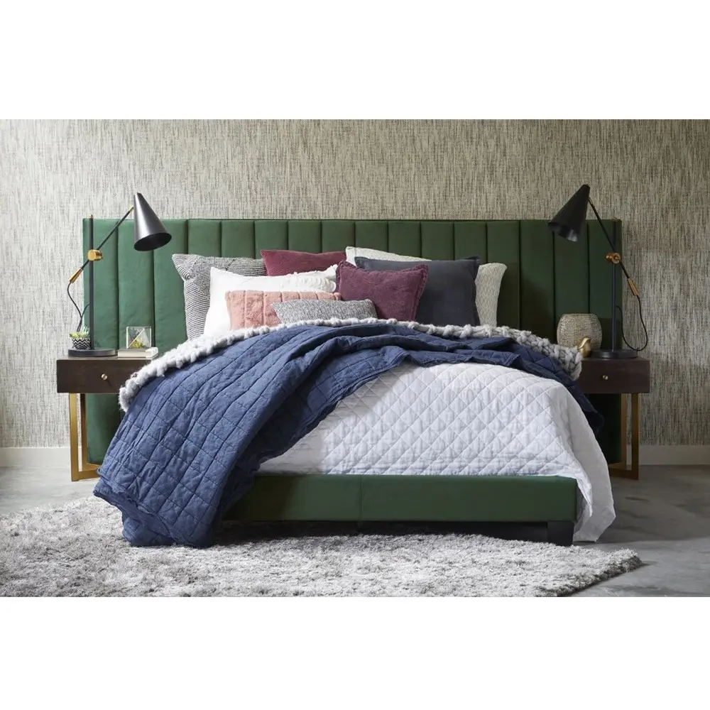 Box Channeled Wall Upholstered Bed – furniture