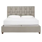 Briston Pattern Tufted Bed in Gray – furniture thumbnail 1