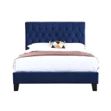 Tufted Upholstered Low Profile Standard Bed – furniture