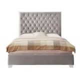Shriner Tufted Low Profile Standard Bed – furniture