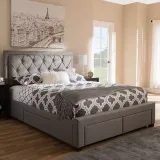 Tantallon Tufted Upholstered Storage Bed – furniture thumbnail 2